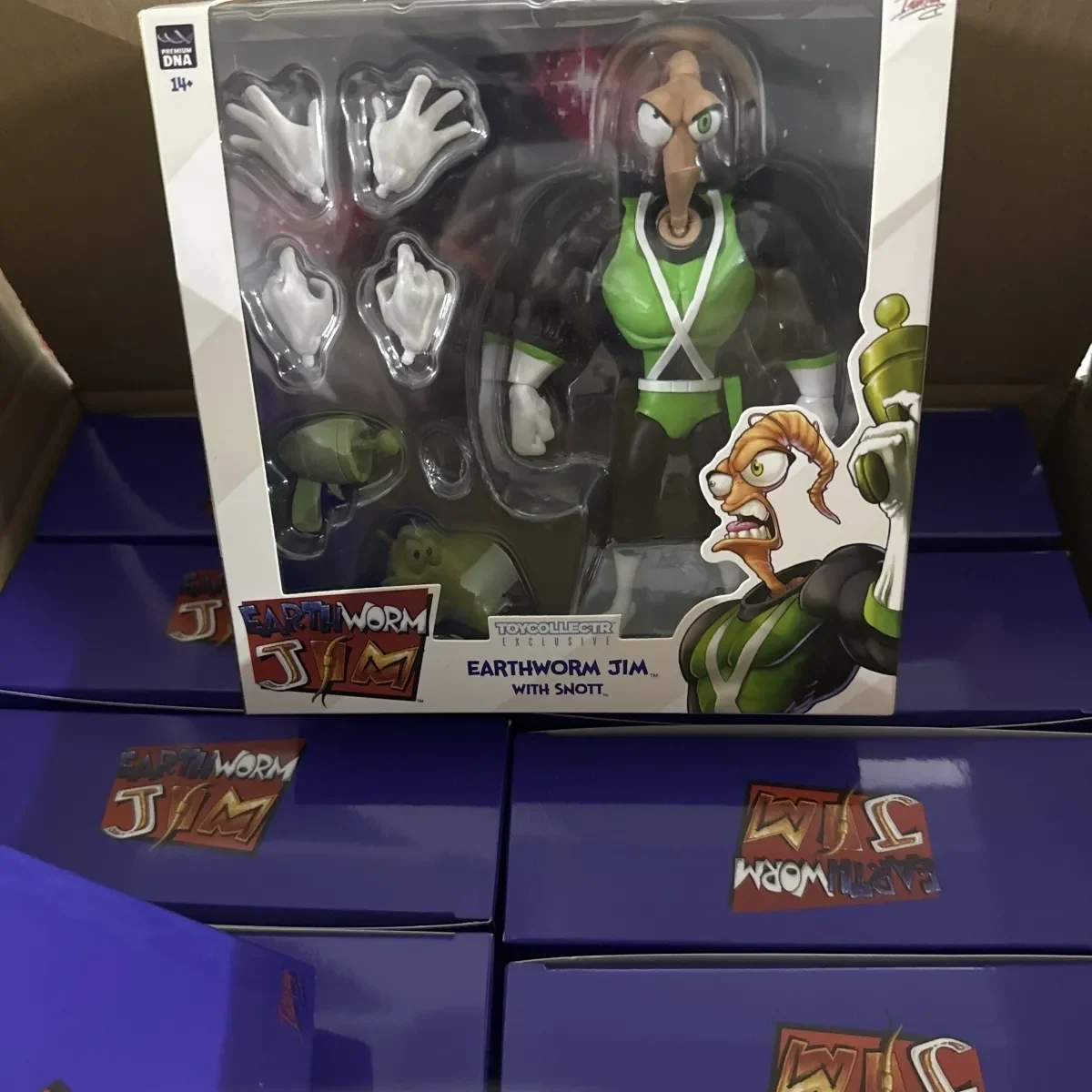 

PDNA 1/12 Earthworm Jim Psy-Crow Bob The Killer Gold Fish Snot Toy Anime Action Figures Collection Model Doll Kids Gifts