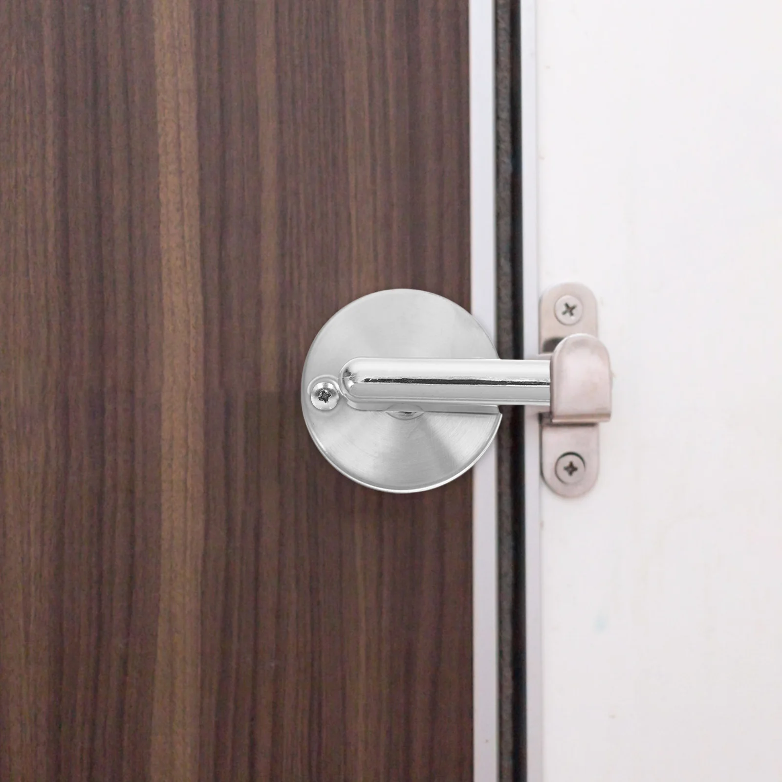 

Durable Stainless Steel Vacant Occupied Bathroom Public Toilet Privacy Latch Sturdy Commercial Restroom Partition