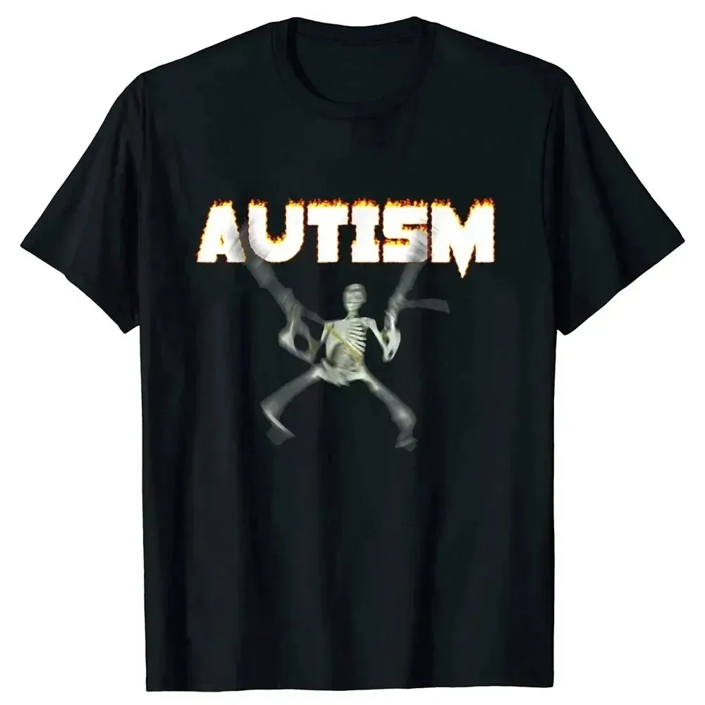 Autism Meme T Shirt Funny Humor Introvert Gift Awareness Neurodivergent T-shirts Men Women Cotton Tshirt Summer Short Sleeve Tee