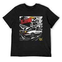 Initial D Takumi Fujiwara Hachiroku Touge Attack! [AE86 Trueno] T-Shirt animal prinfor boys Louboutins man clothes men clothing