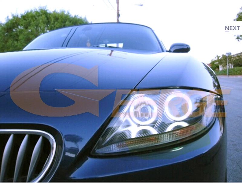For BMW Z4 E85 E86 2002 2003 2004 2005 2006 2007 2008 Excellent Day Light Ultra Bright COB Led Angel Eyes Kit Halo Rings