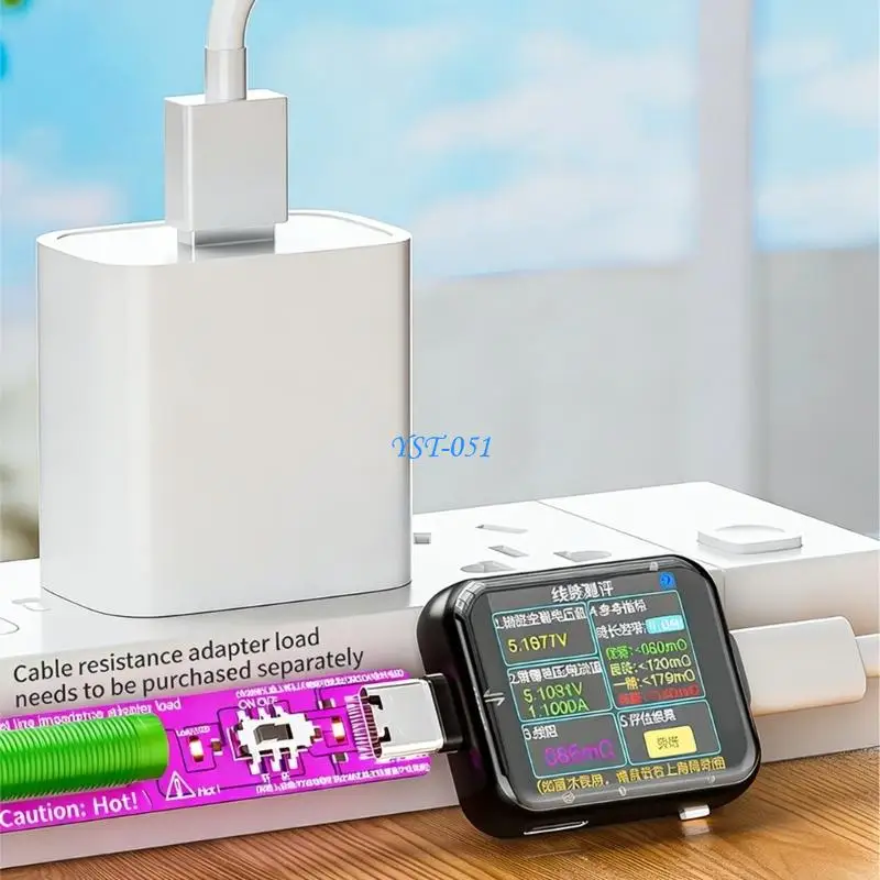 E15A Capacitive Touch Type C Tester High Accuracy Measurements And Additional Utility Functions Such As Music Spectrum Analyzers