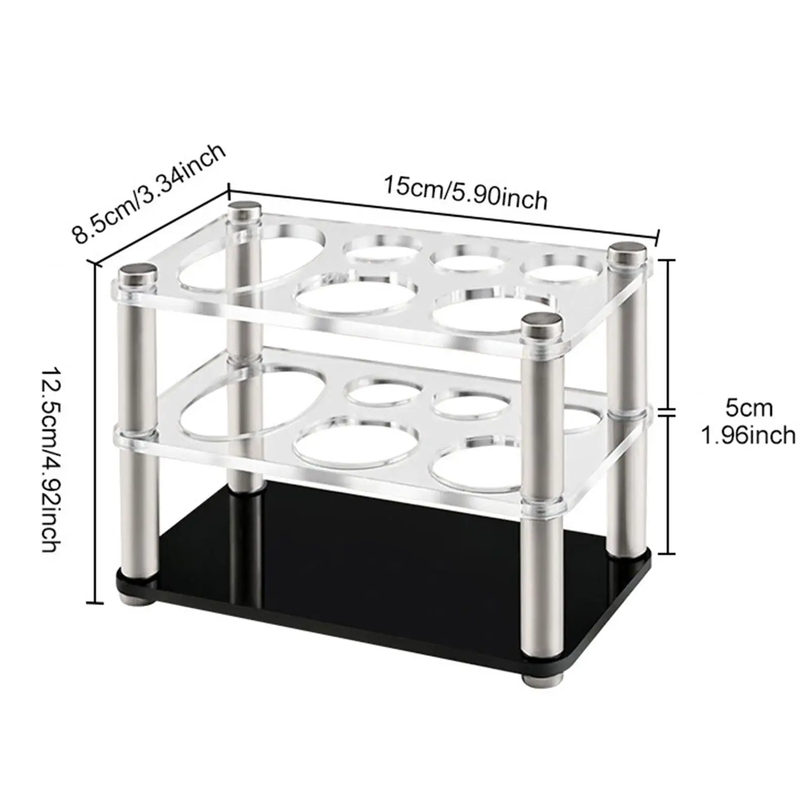 Electric Toothbrush Holder Toothpaste Storage Organizer Multifunctional Versatile Clear Toothbrush Stand for Cosmetic Home