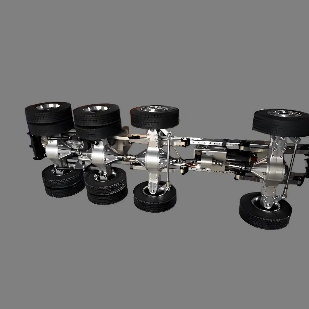 Metal Differential Axle Front/rear Drive Axles 8X8 6X6 4X4 Suit for 1/14 Tamiya RC Truck SCANIA 770S VOLVO BENZ MAN Car