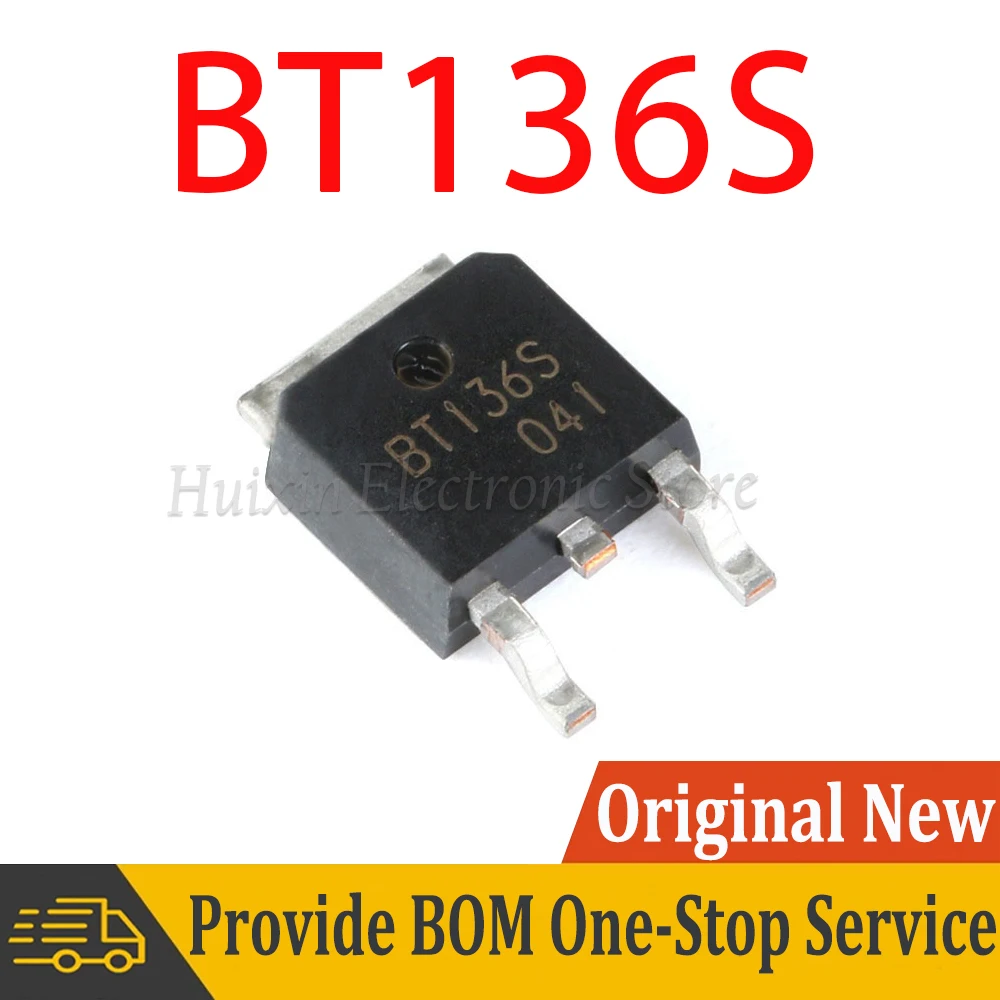 

5pcs BT136S BT136 TO-252 6A 600V SMD New and Original IC Chipset