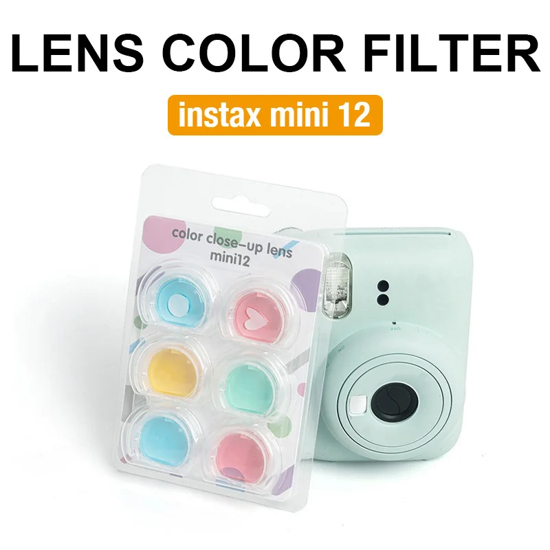 

[Set of 6pcs] Lens Filter with 6 Color Filter for Instax Mini 12 CBB01