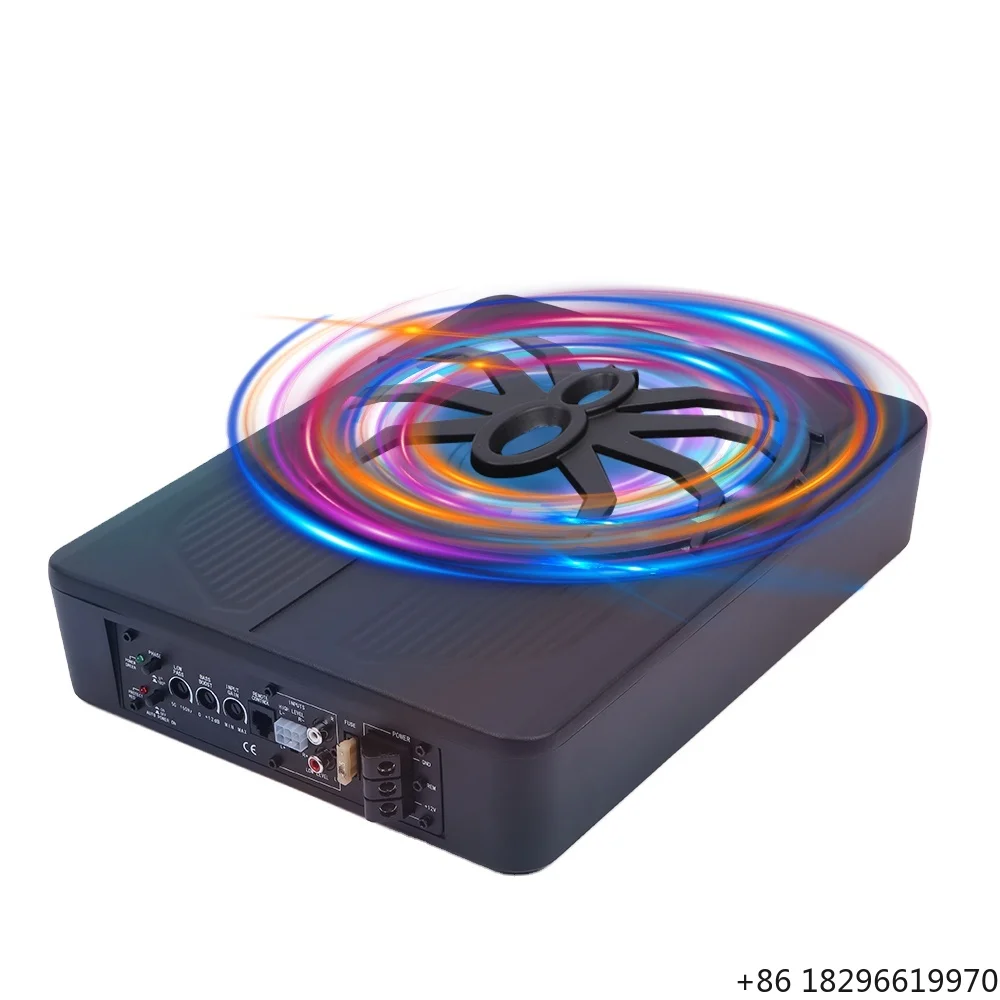 

Ultra-Thin 10 Inch 800W Active Underseat Subwoofer 12V DC 200W RMS Slim Car o Speaker