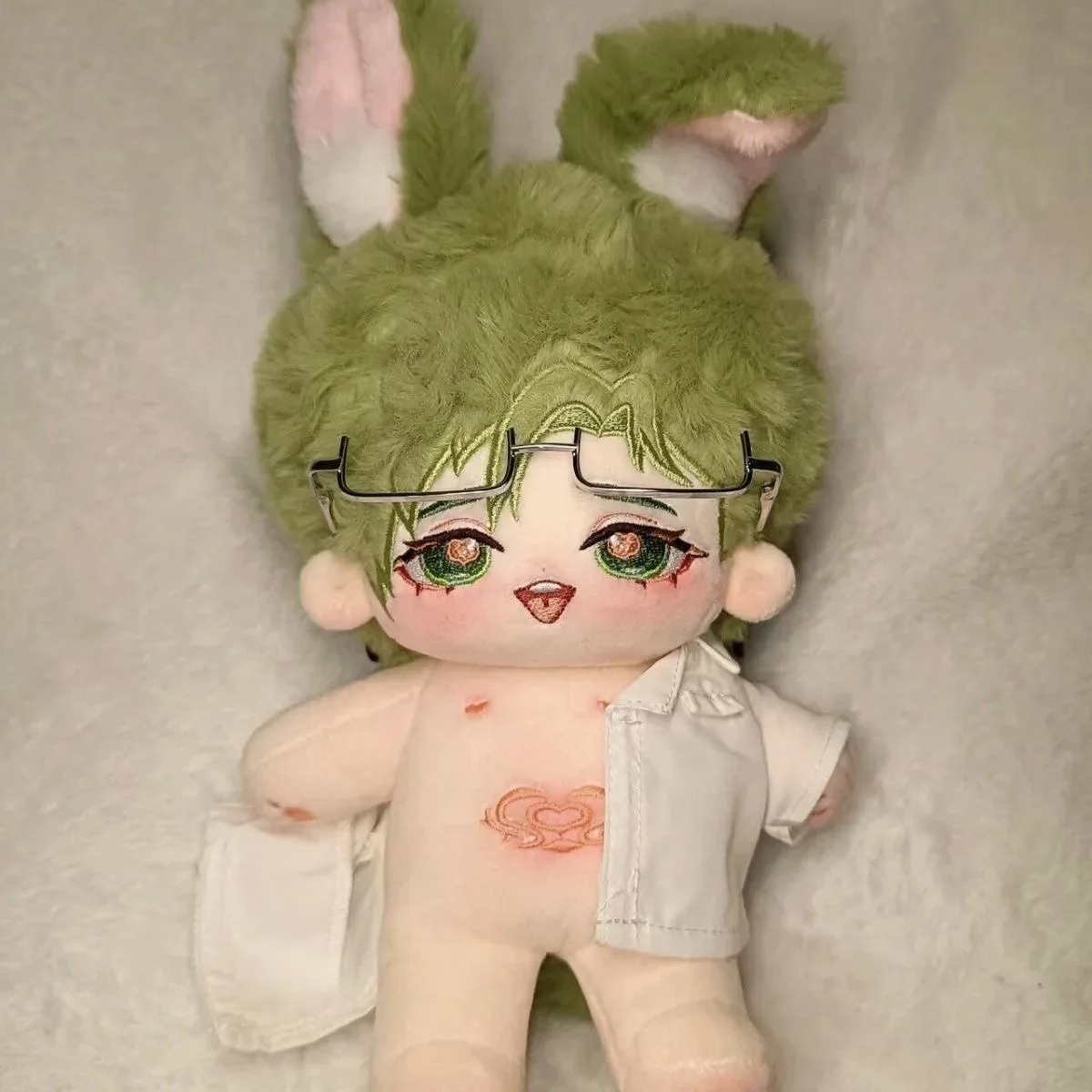 Game Nu: Carnival Olivine Animal Ear Cosplay Soft Plush Doll Body Dress Up Cotton Stuffed Toys Dolls 20cm Anime Birthday Gift