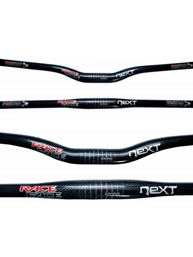 AliExpress Race Face Next Glossy 3K Carbon Handlebar Flat/Rise Bicycle Handlebar Mountain Bike 31.8*600/620/640/660/680/700/720/740/760mm