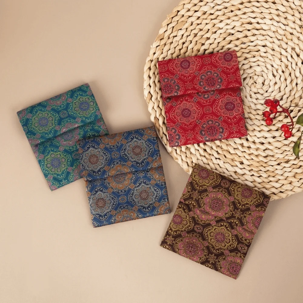 Elegant Design Double Layer Ancient Style Jewelry Bag Exquisite Handmade Song Brocade Bag Cultural Play Storage Gift