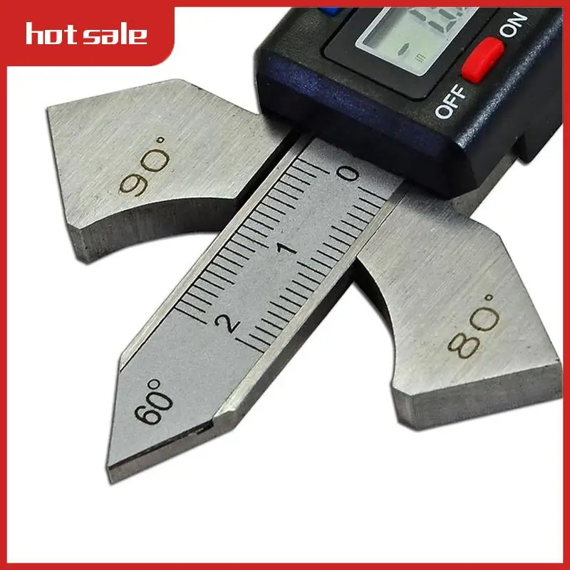 

A52I-Welding Meter с цифровым считыванием, сварочная тестовая линейка, 4-угольный дисплей: 60 ° , 70 ° , 80 ° , 90 ° Чтение дюймов, метрические, дюймы