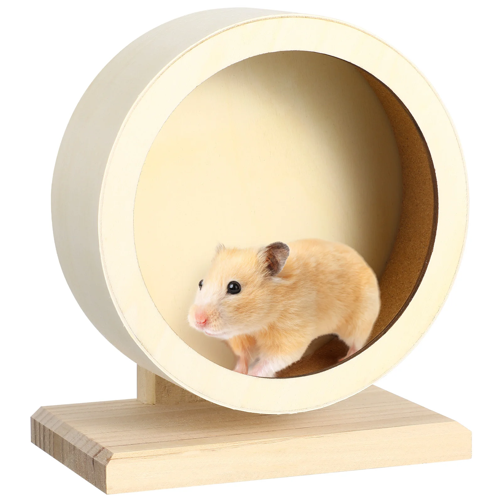 Wooden Non Run Disc for Hamsters Hedgehogs Small Trim Toys Size S