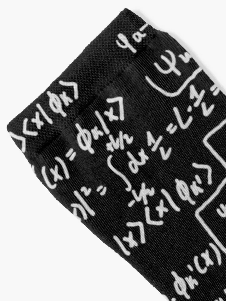 Quantum physics formula, mathematics, science, math, quantum physics pattern Socks bright garter essential Socks Man Women's