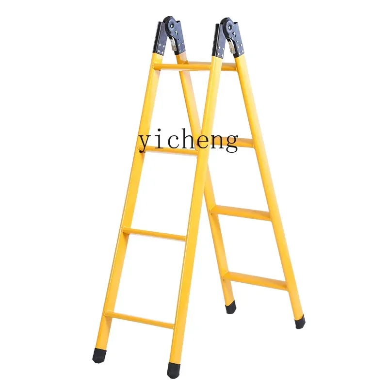 ABB thickened 1.5m 2m dual-purpose ladder household herringbone ladder folding ladder telescopic stairs