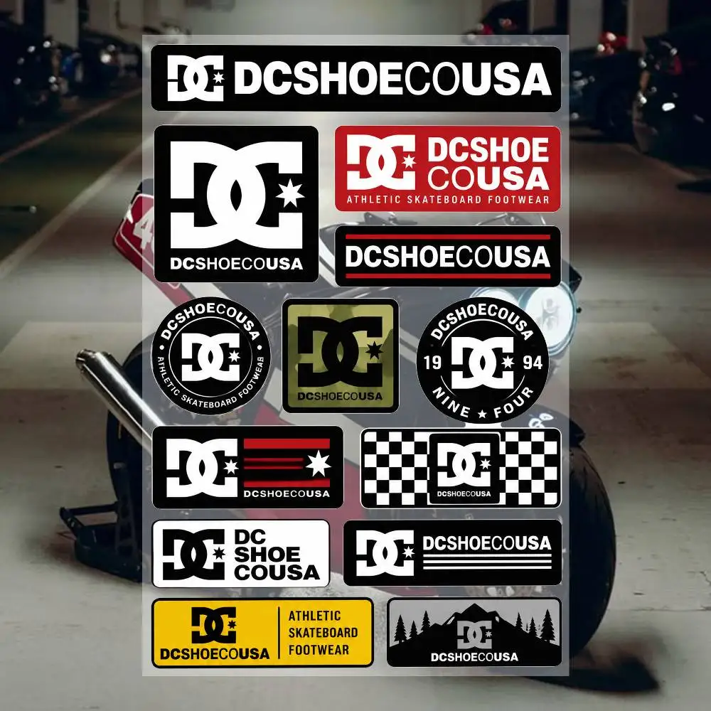 D-C-SHOe-C-OUSa- Aesthetic Graffiti Stickers Waterproof PVC Decals for Car Motorcycle Skateboard Helmet Notebook