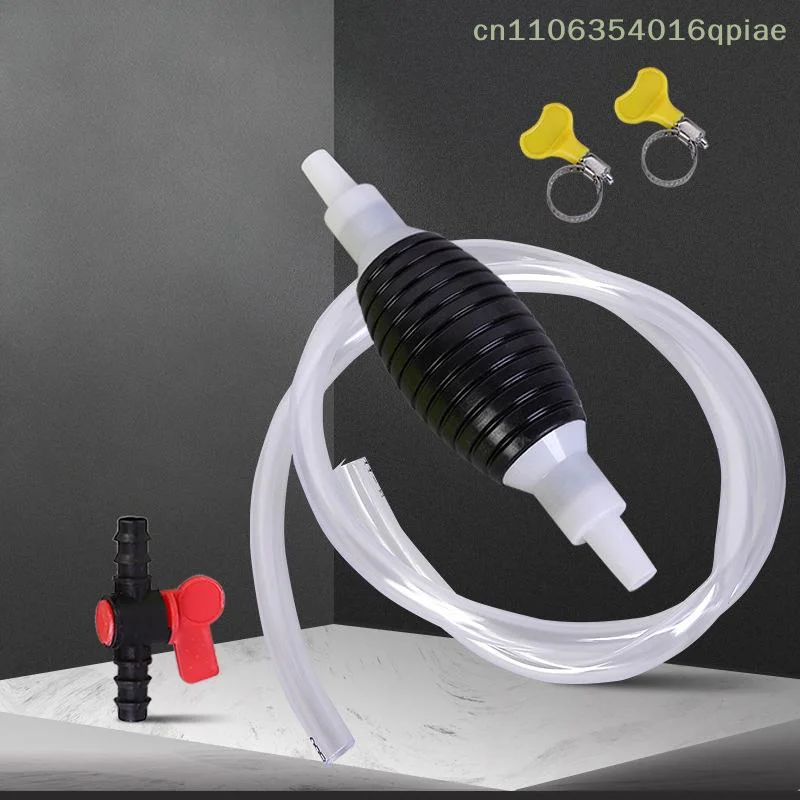Car Emergency Fuel Extractor Universal Siphon Hose Pressurised Manual Self-priming Fuel Pump Car Engine Fuel Accessories