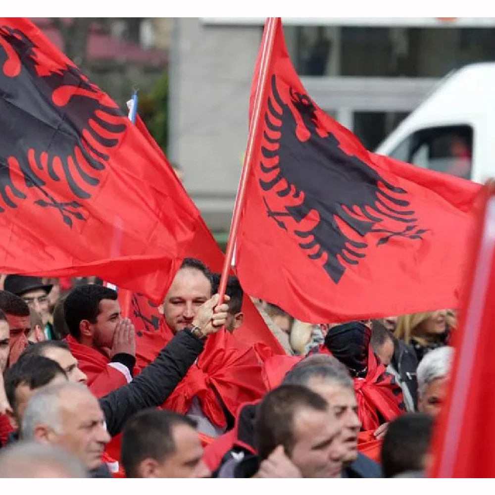 FLAGLINK Bandera nacional de Albania para exterior - imagen 4