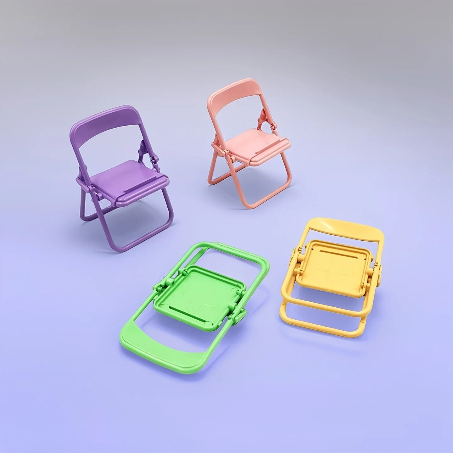 

Creative Folding Chair Phone Holder Mini Portable Desktop Stand