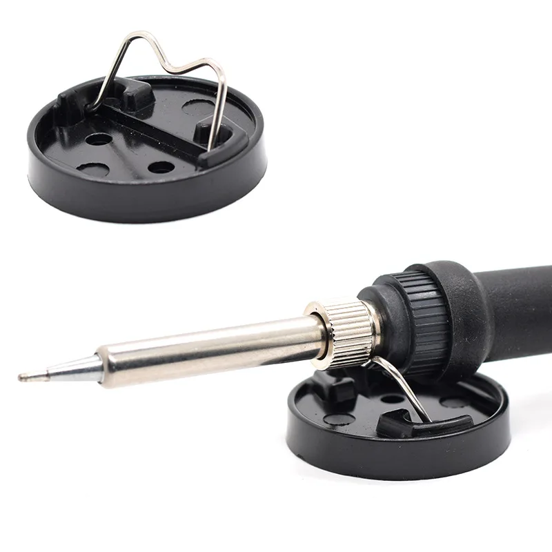 

Circular Bakelite Soldering Stand Portable Soldering Iron Changer Flat Soldering Stand Small Soldering Iron Stand