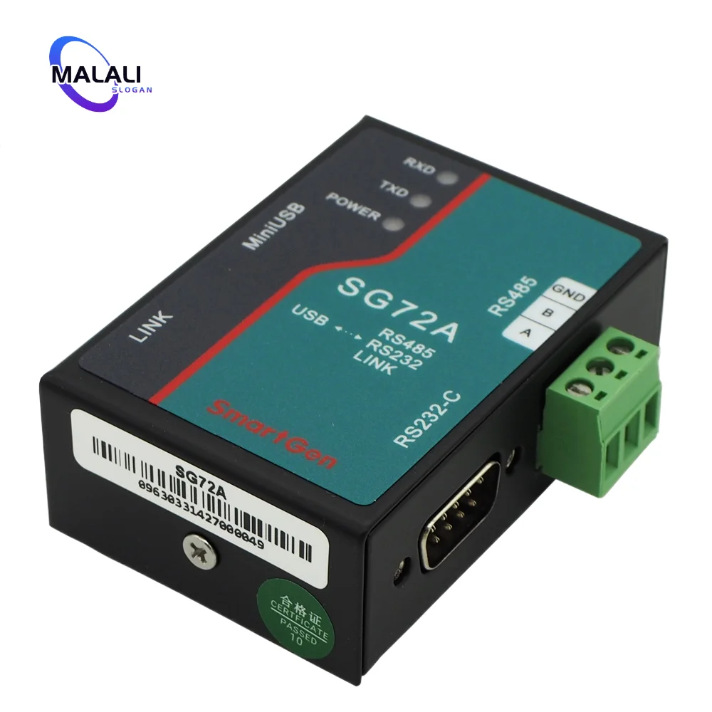 SmartGen SG72A USB RS232 RS485 Communication Port Conversion Module Link Diesel Generator Controller