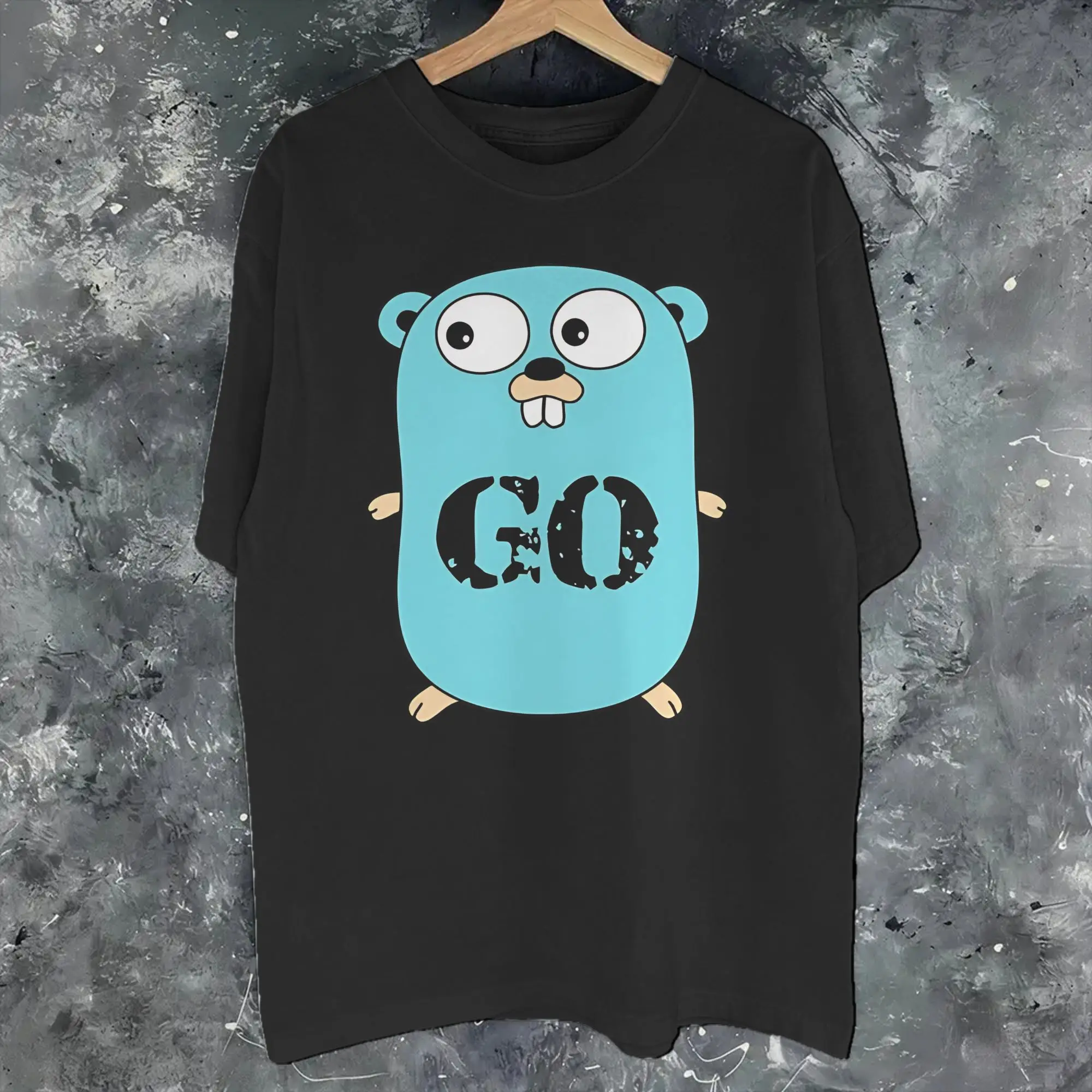 Men Women Go GoLang Gopher Shirt Cotton New Arrival T-Shirt  Top Clothing