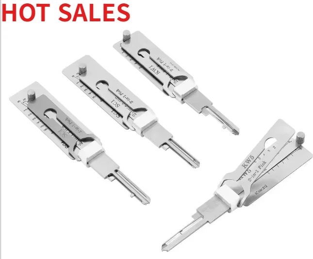 1Pcs Precision Unlocking Tools Lock Decoder Lishi 2-in-1 Key Locksmith Tools  SC1 SC4 KW1 KW5