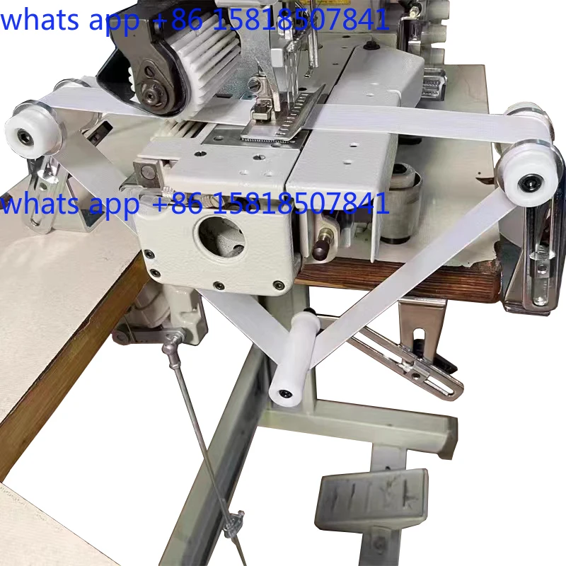 Flat car waist head support open frame Rubber band   waist  three-needle five-thread seam support open frame