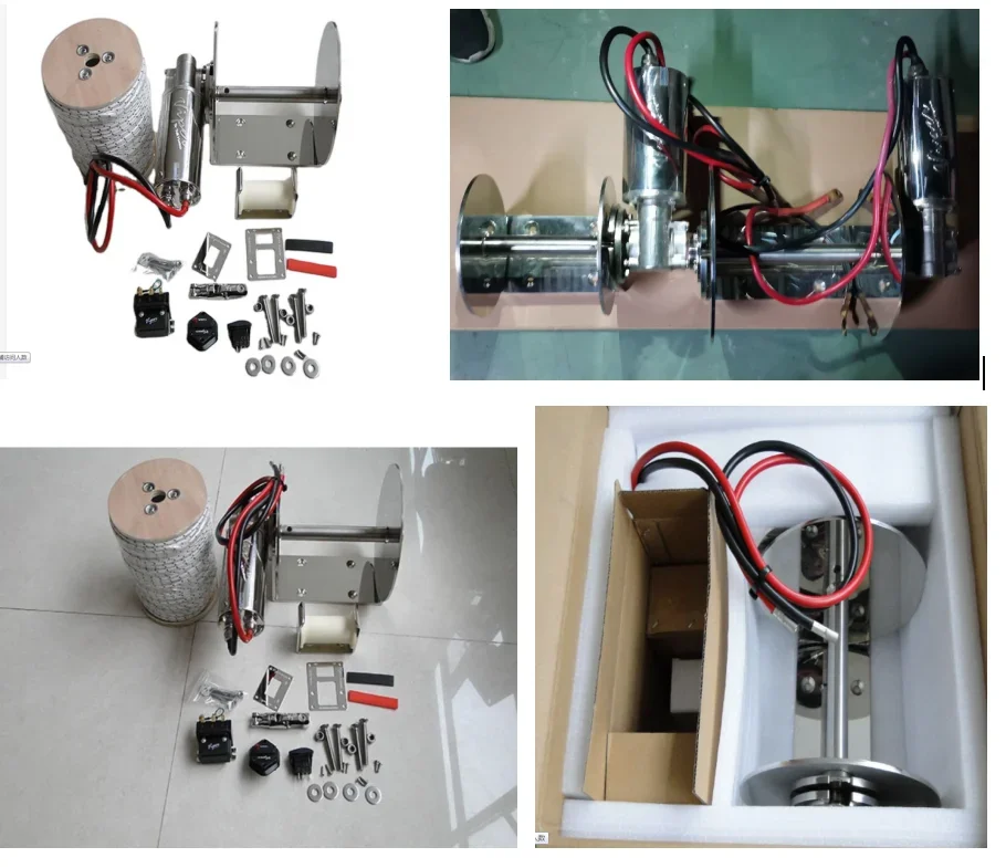 船舶用機器 ボートアクセサリー アンカリングシステム ラピッド1000W ステンレス鋼アンカーウィンチセット