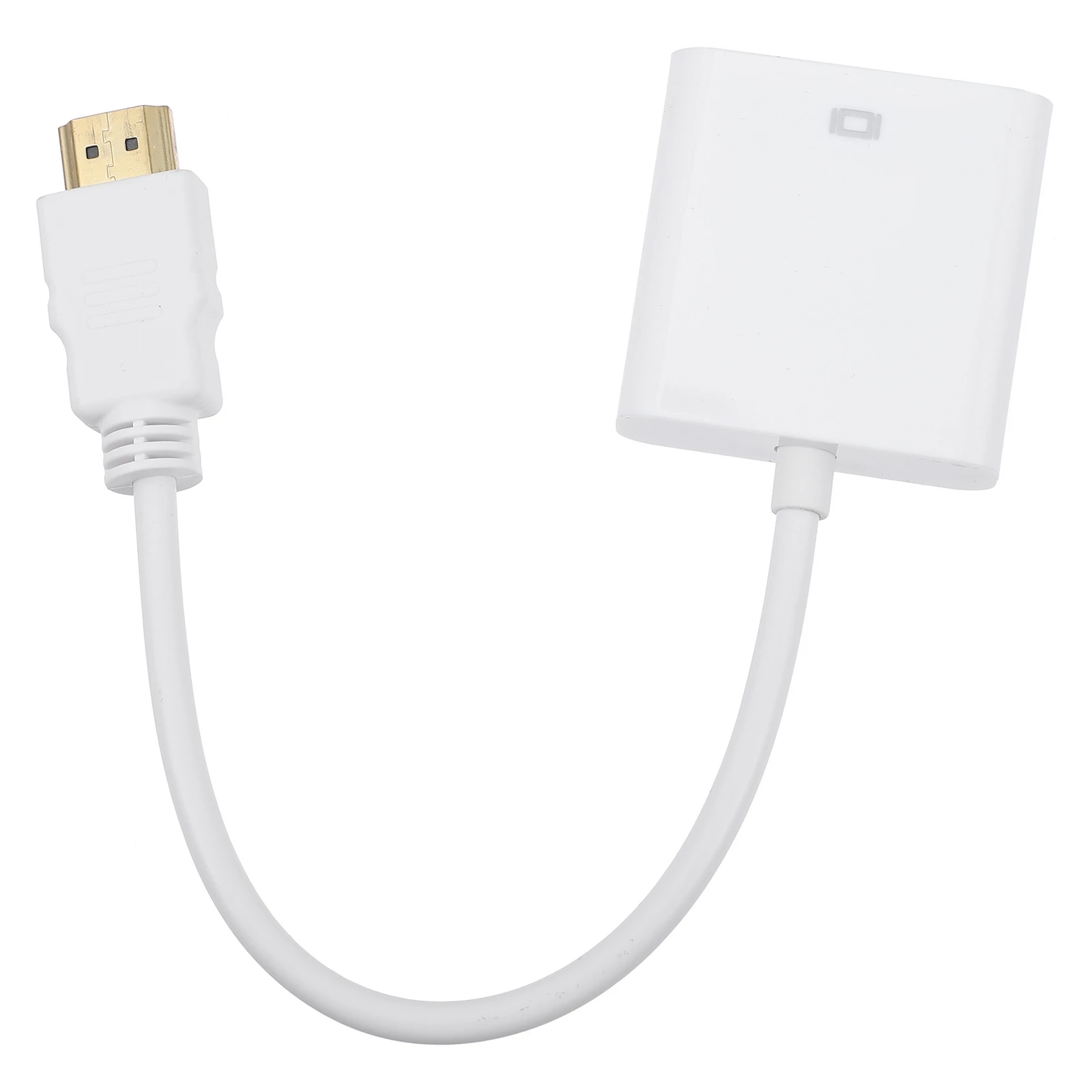 

to VGA Conversion Adapter Cable Computer Desktop ABS Material Video Converter VGA Adapter Plug Play Easy Installation High