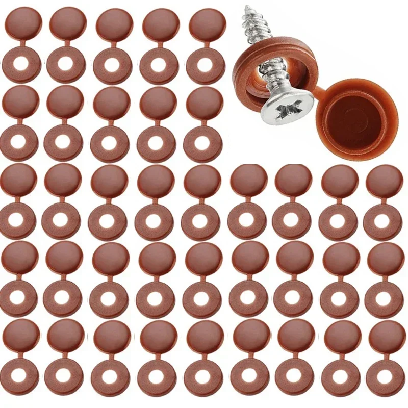 100PCS Plastic Screw Cap Decorative Covers