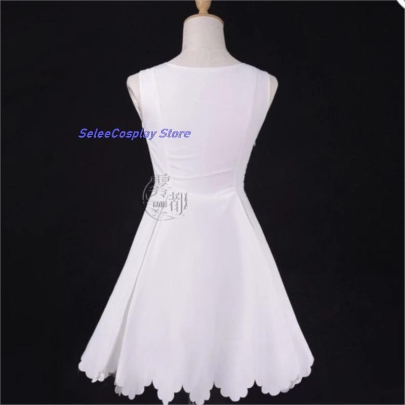 

Костюм для косплея SeleeCosplay: Белое платье Сакуры Киномото из Cardcaptor Sakura, летний, однотонный, без рукавов, для девочек.