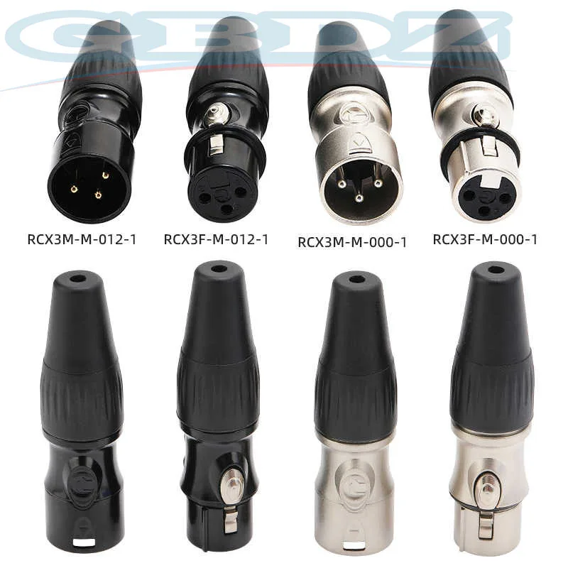 1/510/20/30 Pcs Rean XLR Plug Connector Ys176 Three Core Male Female Xlr Plug Microphone Line Audio Balance Cable Connector Plug