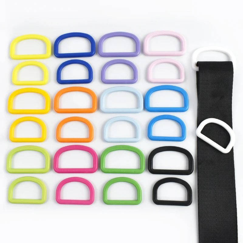 

10-50Pcs 32/38mm D Ring Hook Dog Collar Plastic Buckles for Webbing Strap Connector Carabiner Rings Belt Buckle DIY Accessories