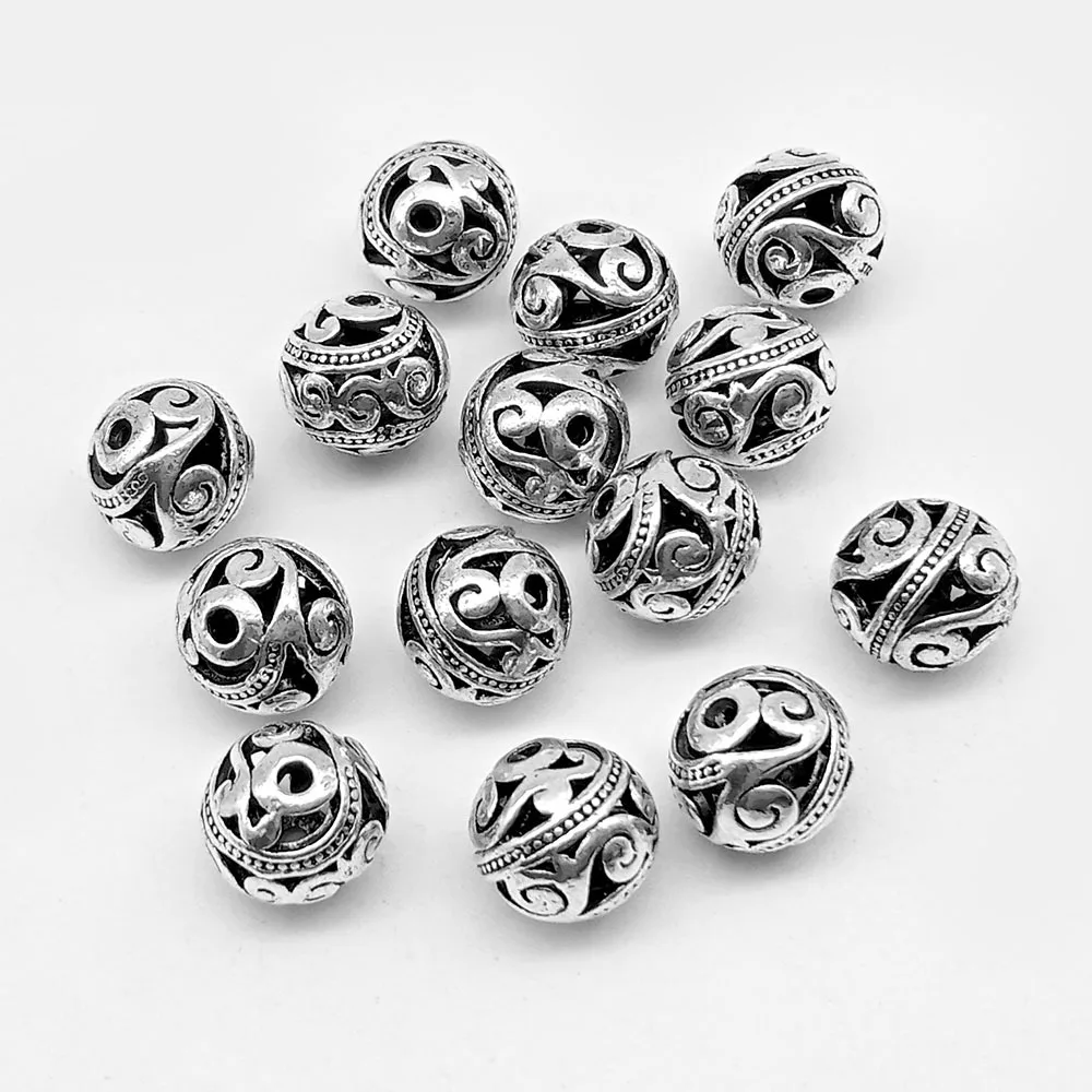 15 Pcs/lot  Ancient Silver Perforated Hollow Out Space Partition Bead for Jewelry Making Handmade Bracelet Necklace Jewelry DIY