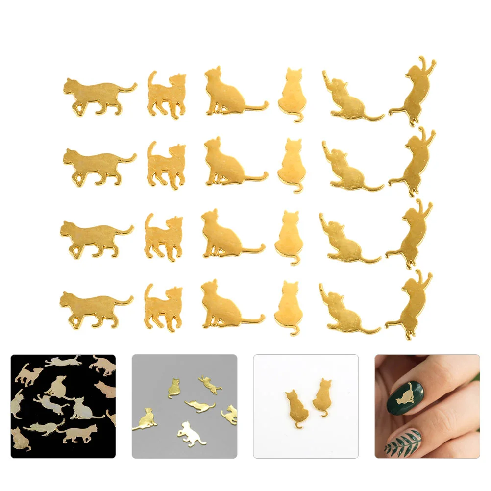 

Cat Accessories Resin Filling Metal Fillers Decorative Materials for Fingernails DIY Crafts Mold Ornaments Favors