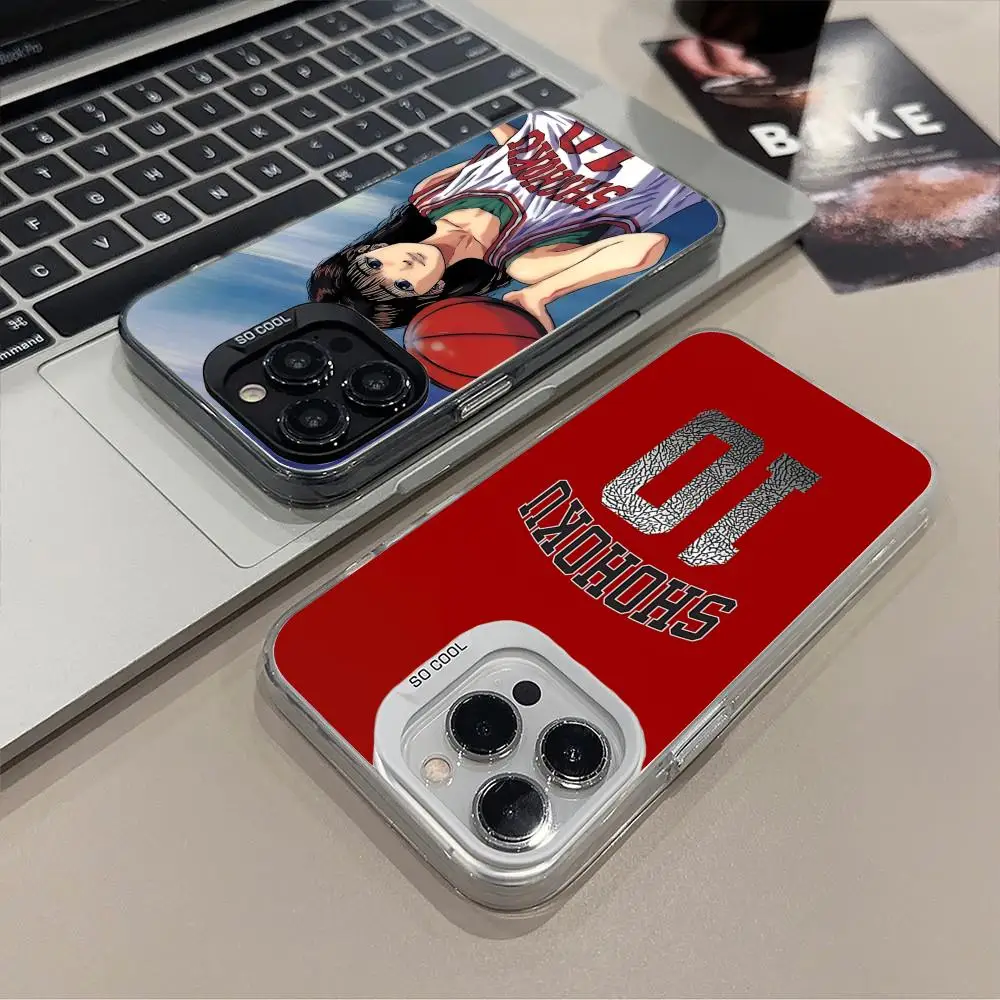 

Чехол для мобильного телефона S-Slam D-Dunk для iPhone 16, 15, 14, 13, 12, 11 X XR XS 8 7 Pro Max Plus, полупрозрачный цветной принт, довольно роскошь