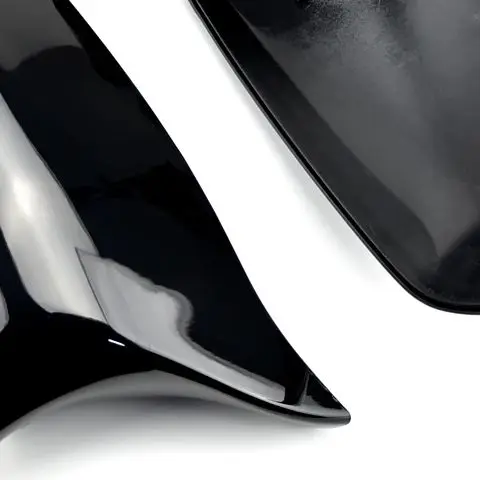 For BMW 5 Series F10 F11 F07 F12 F13 F01 F02 Car Rearview Mirror Cover Side Wing Protect Frame Covers Carbon Fiber Style Shell