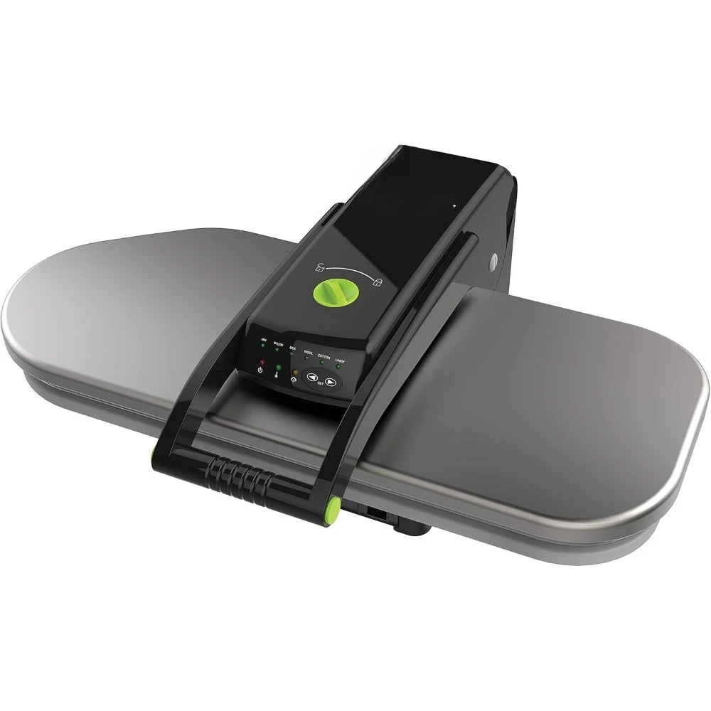 

Паровой пресс для ткани с функцией парового удара и различными настройками для различных видов ткани, из нержавеющей стали, черный, доставка по США