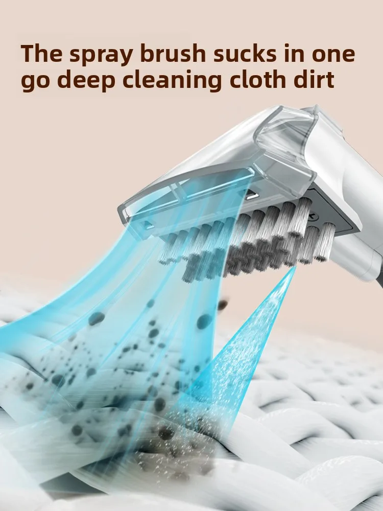 Máquina de limpeza de sofá de tecido, aspirador doméstico, sucção em spray, máquina integrada de limpeza de cortinas de carpetes, multifuncional
