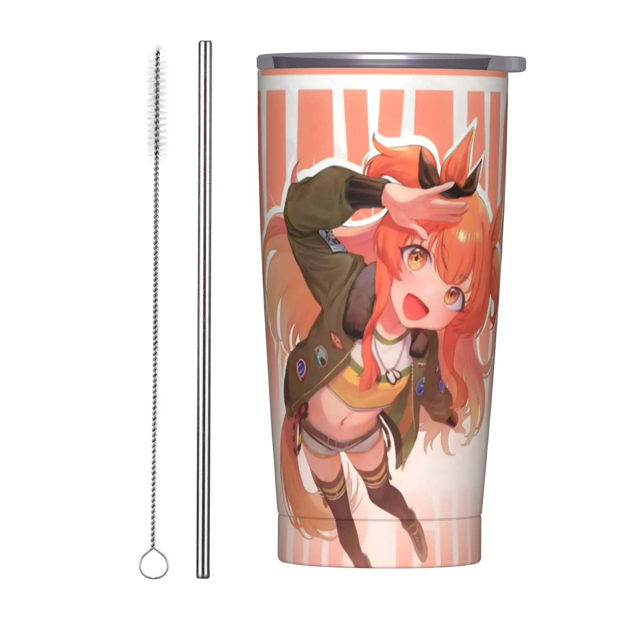 Stainless Steel Tumbler Umamusume Pretty Derby Mayano Top Gun Thermal Cups  Insulated Cold and Hot Mugs Cup Beach Water Bottle