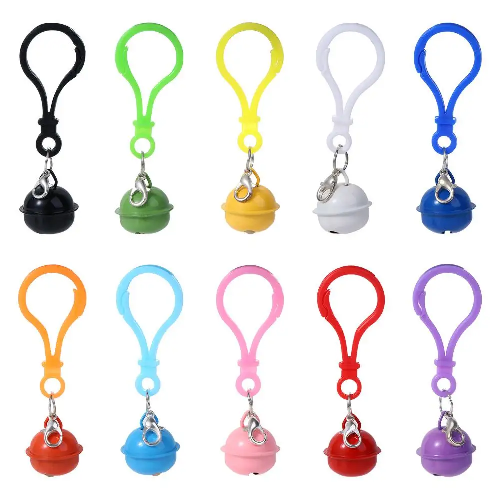 Personality Anti-lost Sling Jewelry Making Jewelry Pendant Plastic Keychain Lobster Clasp Hanging Bell Hanging Bell Keyring