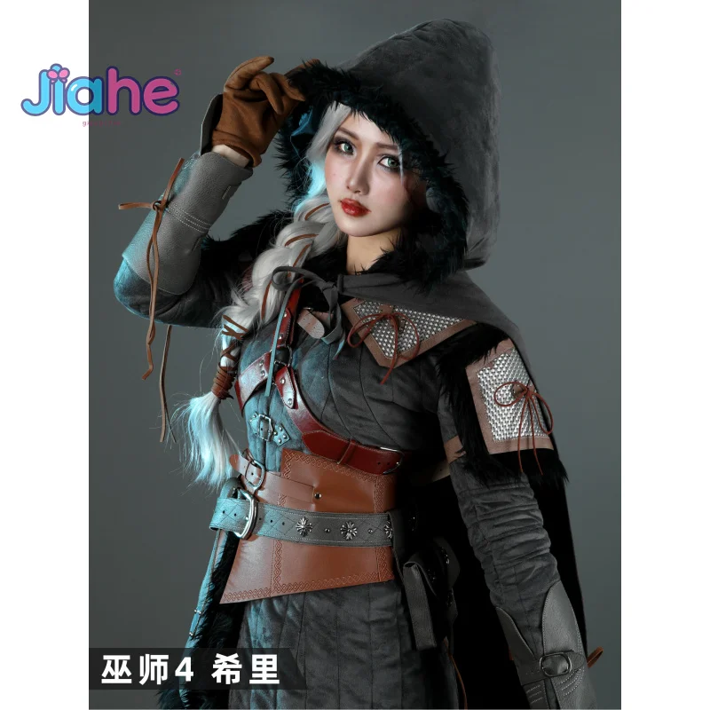 أزياء ويتشر 4 وايلد هانت سيري التأثيرية سيريلا فيونا إلين ريانون عباءة أحذية الكتف درع الدعامة مجموعة الخيال للنساء للهالوين