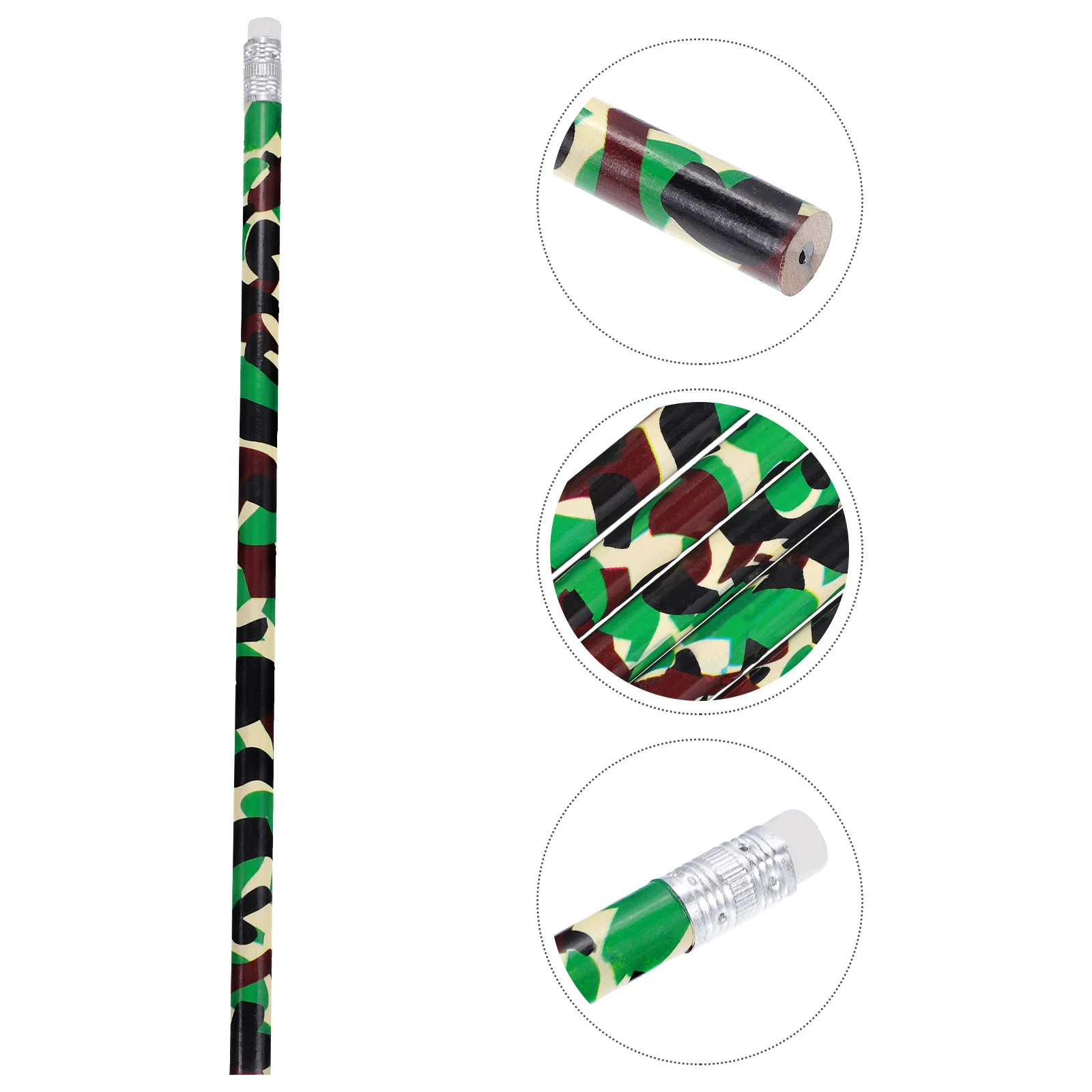 Personalized Pencils Bulk School Camouflage Pens + Party Favors Supplies Wooden Craft Student