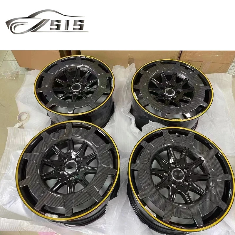 For G Class W464 W463 Wheels W463a Carbon Fiber Material Custom Hub to Map Custom 2122 23 24 Inch Wheels Hubs Car Auto Parts