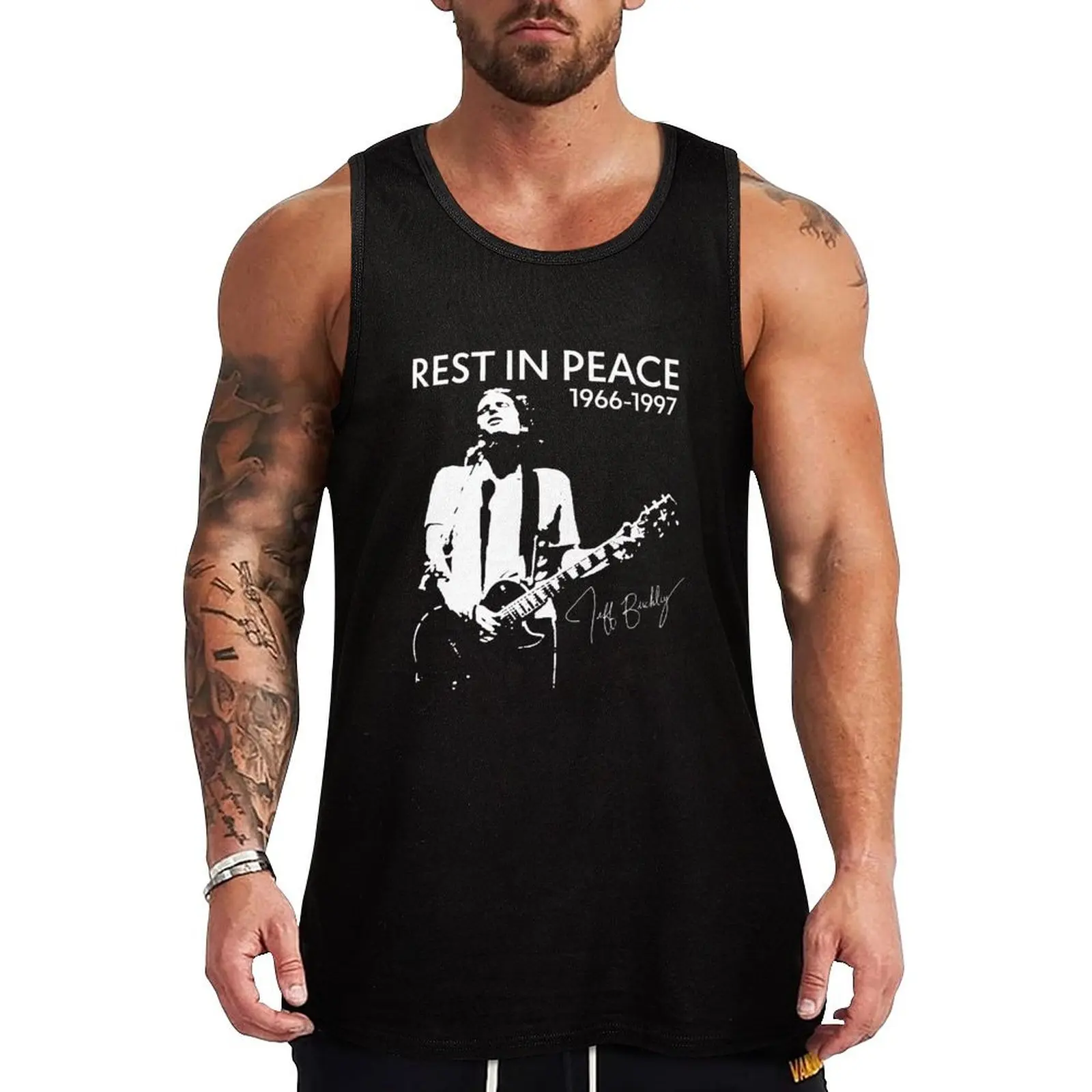 Jéff Búckléy American Singer Guitarist Famous Tank Top Stretch Fabric Tank Top Flexible Comfort Sleeveless