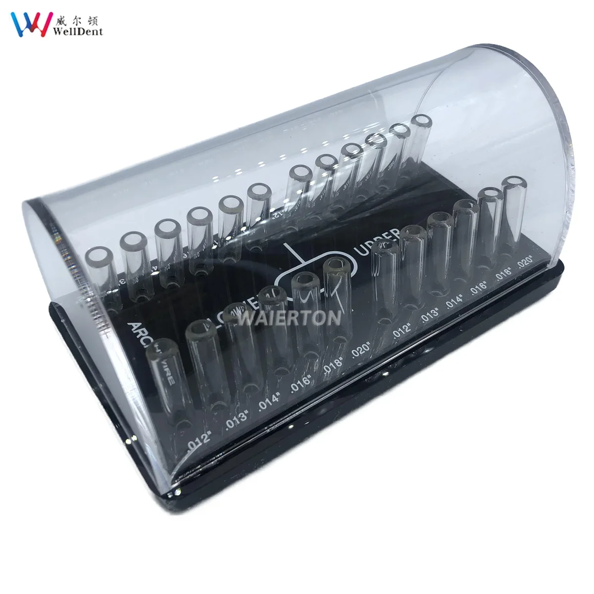 Orthodontic Dental Bow Wire Placement Box Round Transparent Storage Unit for Sorting DustExcluding Materials Arch Classification