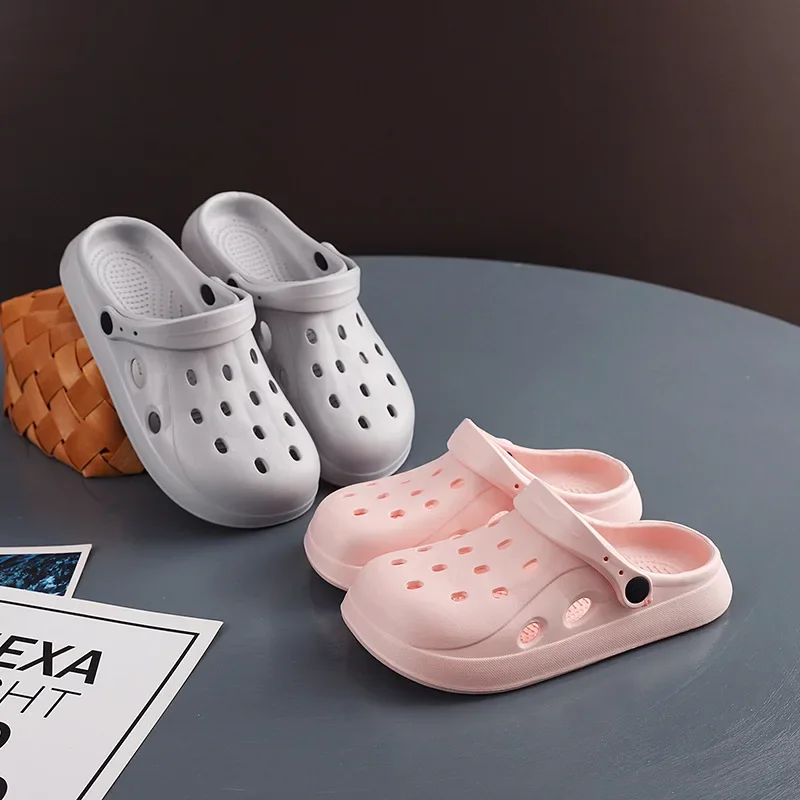 Sandali da spiaggia estivi da uomo Zoccoli da giardino casual unisex Sandali incrociati con punta larga per esterni per pantofole da doccia antiscivolo da donna