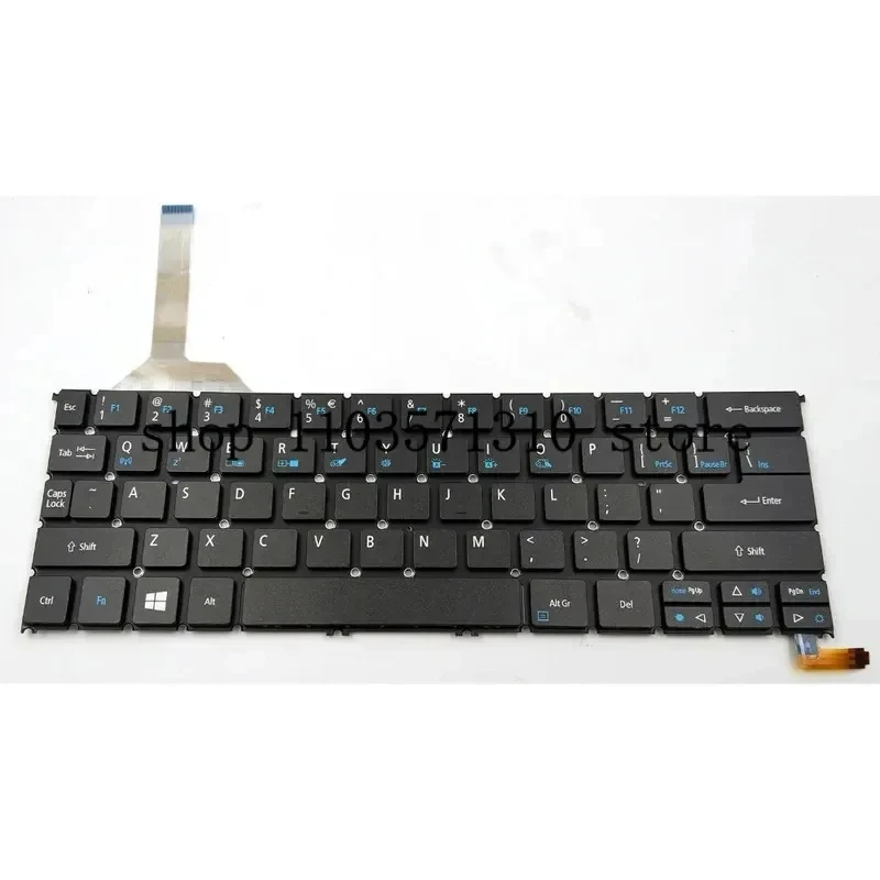 Nuevo teclado para ordenador portátil estadounidense para Acer Aspire R13 R7-371 R7-371T R7-372 Series con retroiluminación AEZS8R00020 NK.I1213.024 zm