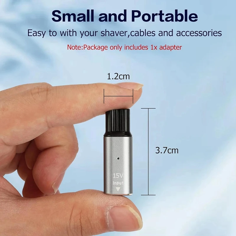 A83G-15V hq8505 tipo-c adaptador de barbeador conversor de carregamento para norelco one blade pro qp6520 qp6530 qp6510 aparador de barba