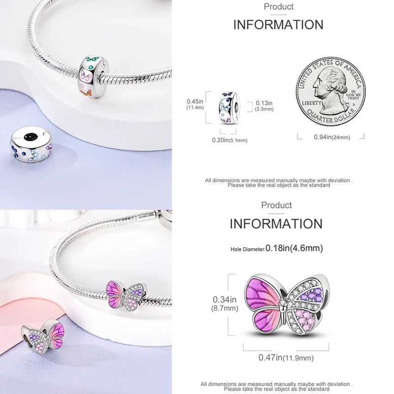 925 Sterling Silber Kaffeekanne Pfotenabdruck Koffer Kunstpalette Böser Blick Elefanten-Charm-Perlen Original DIY Armband Geschenk für Frauen – Detail 8